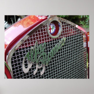 Poster 1929 Alfa Romeo 1750 Roadster