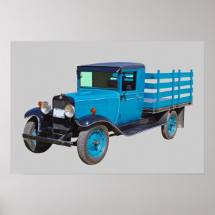 Poster 1929 Camion Corps Chevy 1 tonne de prise