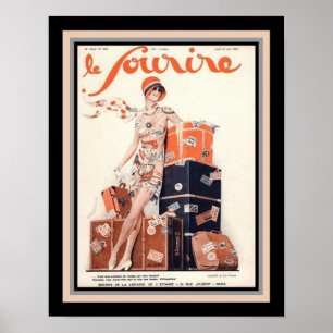 Poster 1929 Le Sourire French Deco