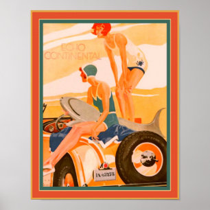 Poster 1930 Art Deco Beach Print by Jupp Wiertz