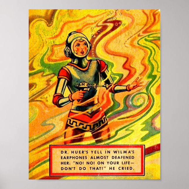Poster 1930 Buck Rogers bande dessinée Wilma Deering (Devant)