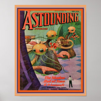 Poster 1936 Histoires étonnantes Sci-Fi