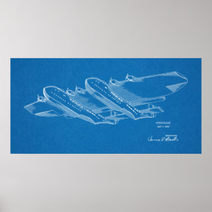 Poster 1939 Brevet d'Art d'avion Océan Imprimer