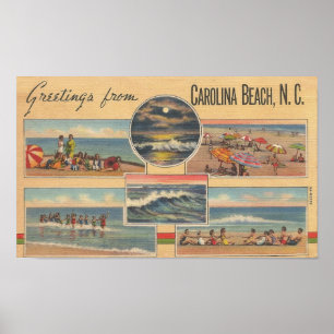 Poster 1941 Carolina Beach, North Carolina