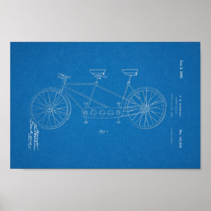 Poster 1945 arts vintages de modèle de brevet de