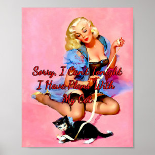 Poster 1950 Denise Purrty par Gil Elvgren