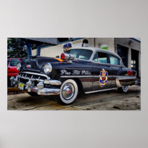 Poster 1954 Chevy D.A.R.E. Police Car Pine Hill NJ