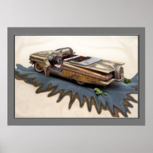 Poster 1959 Chevy Impala, voiture de tourisme, voiture cl