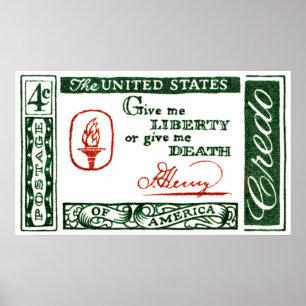 Poster 1961 Patrick Henry American Credo