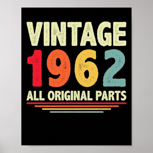 Poster 1962 vintage (Devant)