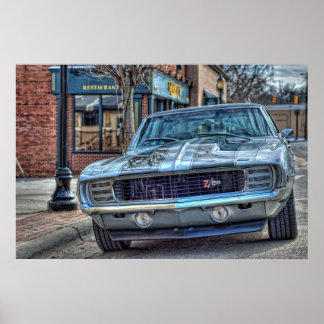 Poster 1969 Chevy Camaro Z/28 en HDR.