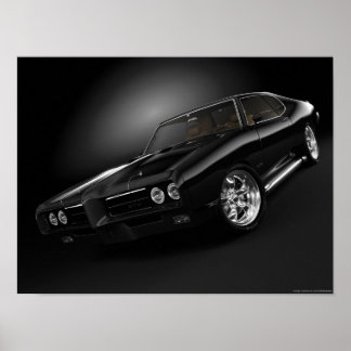 Poster 1969 pontiac gto "Le juge" - Customisé