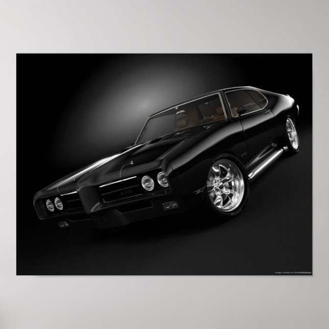 Poster 1969 pontiac gto "Le juge" - Customisé (Devant)
