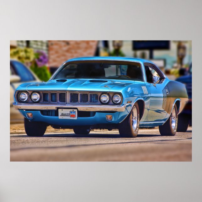 Poster 1971 Plymouth 'Cuda 383 (Devant)