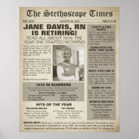 1979 Stethoscope Times for Nurse Retirement Party