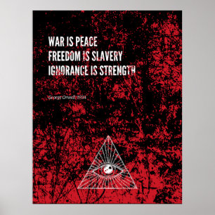 Poster 1984 George Orwell War