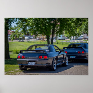 Poster 1989 Nissan Skyline R32 GT-R