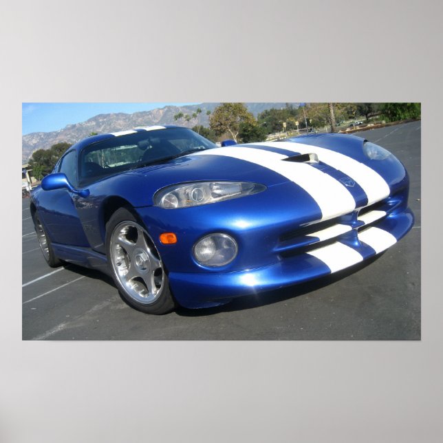 Poster 1996 Dodge Viper GTS (Devant)