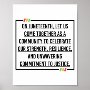 Poster 19°, Liberté des Afro-Américains.