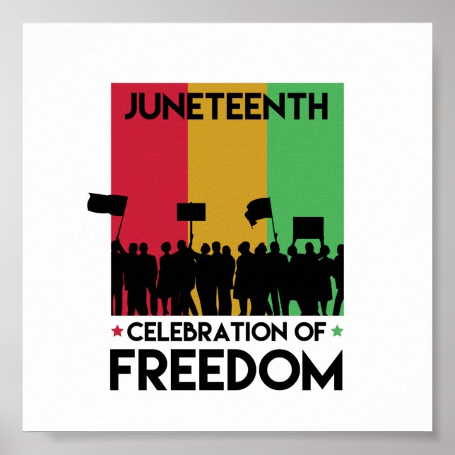 Poster 19°, Liberté des Afro-Américains. (Devant)