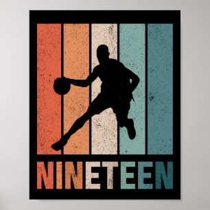 Poster 19e anniversaire Retro Amateurs de basket-ball 19
