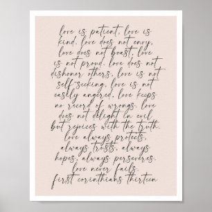 Poster 1 Corinthiens 13