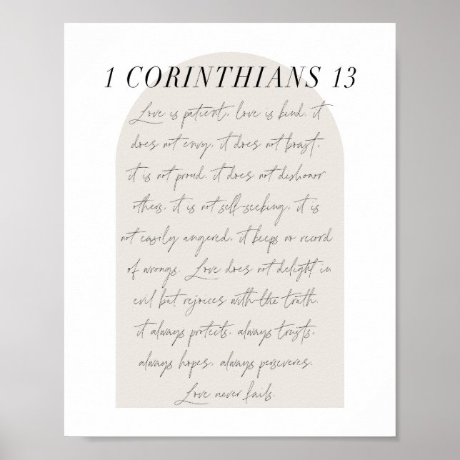 Poster 1 Corinthiens 13 (Devant)