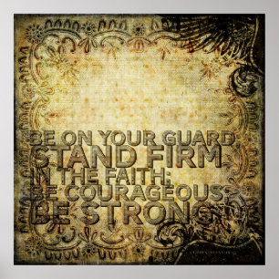 Poster 1 Corinthiens 16:13