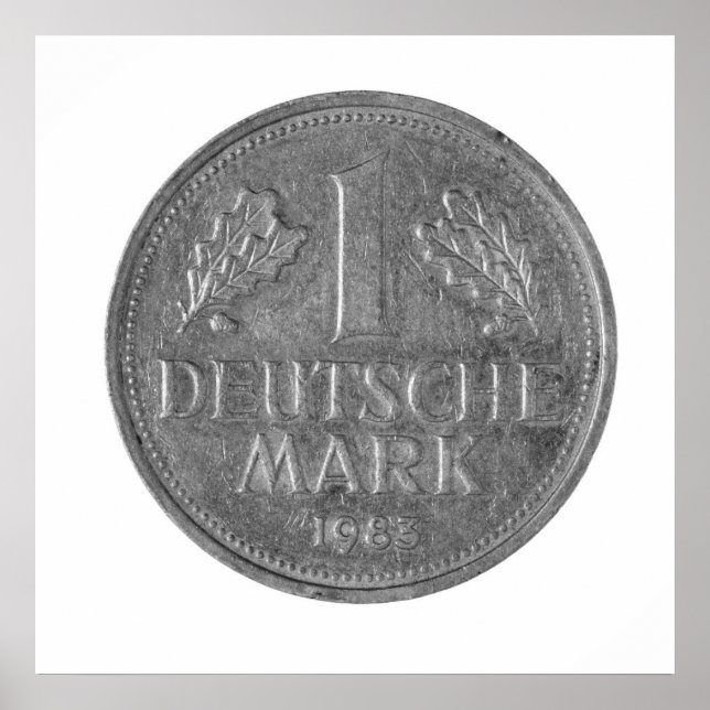 Poster 1 deutsche mark, Allemagne (Devant)