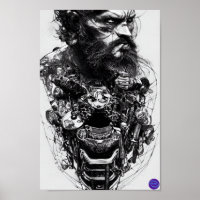 POSTER 1 DU GUERRIER ROUTIER