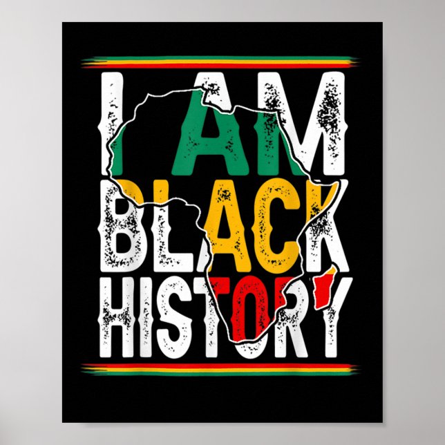 Poster 1 Je Suis Le Mois De L'Histoire Noire African Amer (Devant)