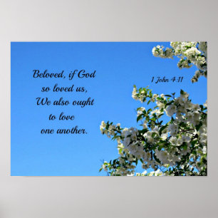 Poster 1 Jean 4:11 Aimé si Dieu nous aimait...