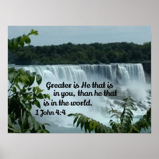 Poster 1 Jean 4:4 Plus grand est Celui qui est en vous (Devant)