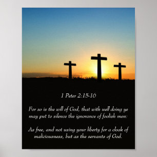 Poster 1 Pierre 2:15-16