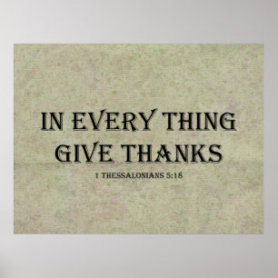 Poster 1 Thessalonians 5:18