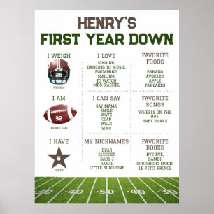 Poster 1er anniversaire Jalon Football Première année e