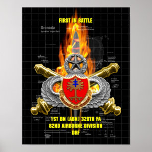 Poster 1er BN (ABN) 320e FA de la 82e division aéroport