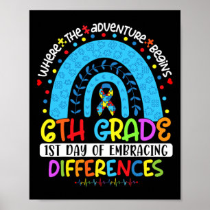 Poster 1er jour d'acceptation des différences 6 e année d