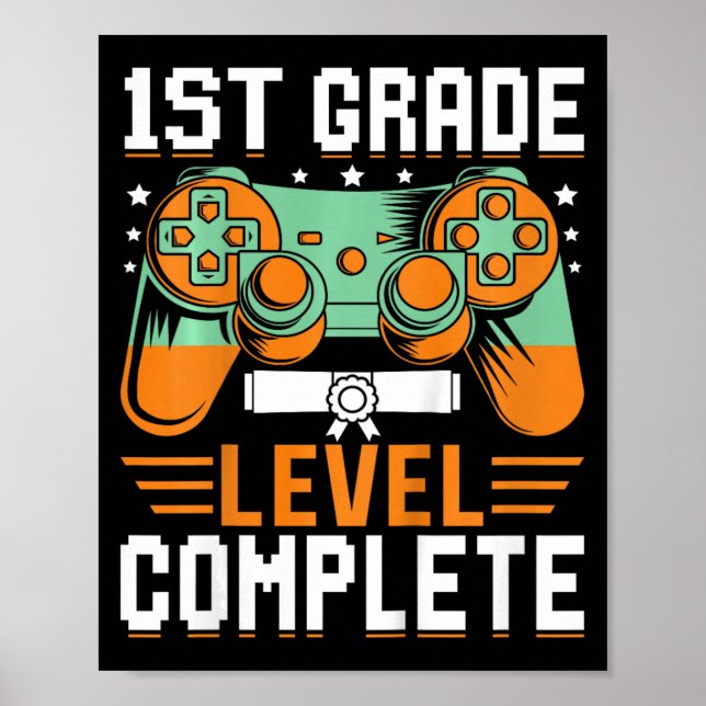 Poster 1ère année Niveau Complet Graduation Vidéo Jeu Con (Devant)