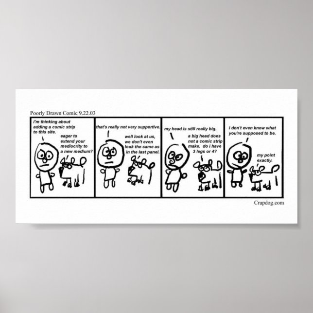 Poster 1ère BD mal dessinée (Devant)