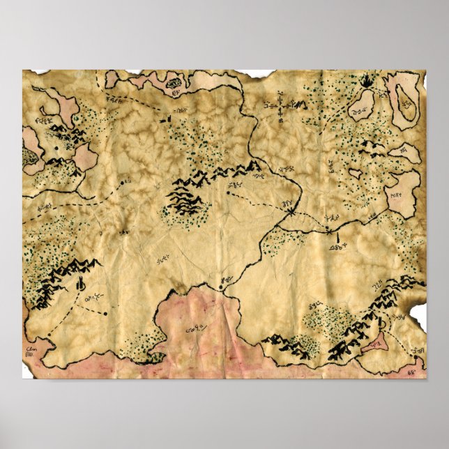 Poster 1ère carte du royaume oublié (Devant)