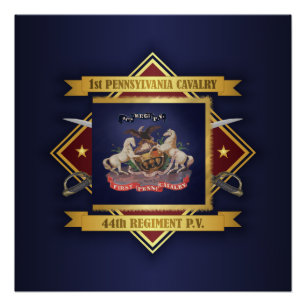 Poster 1ère Cavalerie de Pennsylvanie