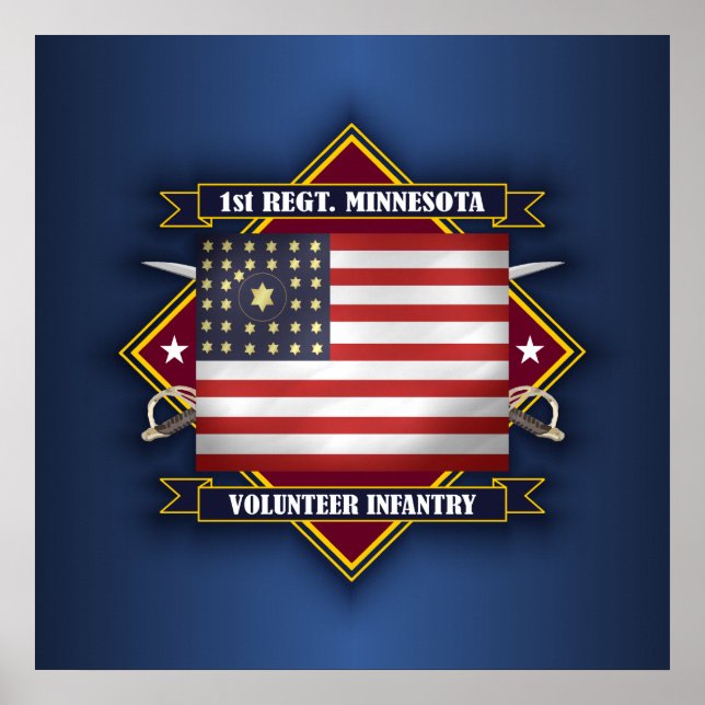 Poster 1ère Infanterie du Minnesota (Devant)