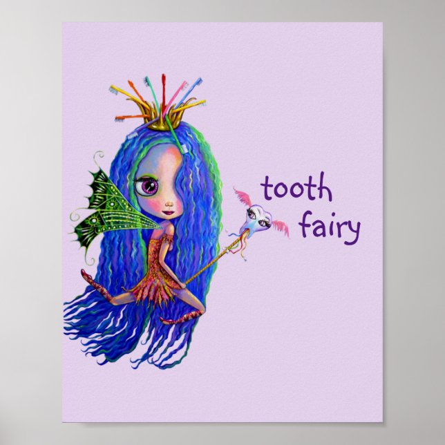 Poster 1ère visite de la fée des dents Poupée aux grands  (Devant)