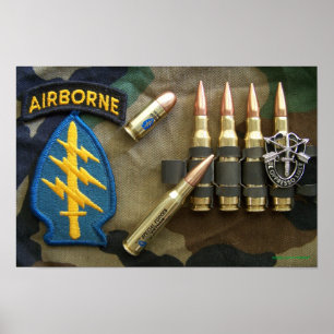 Poster 1re forces spéciales green berets irak flash Impri