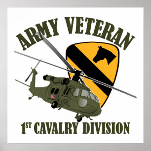 Poster 1st Cav Vet - UH60 Blackhawk