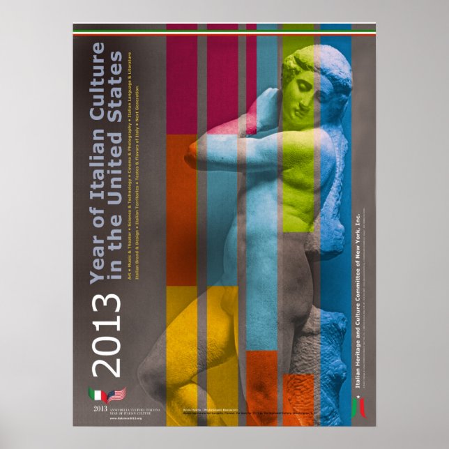 Poster 2013 Année de la culture italienne aux Etats-Unis (Devant)