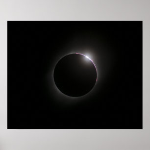 Poster 2017 éclipse solaire - les perles de Bailey