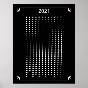 Poster 2021 - Calendrier de la Lune noire