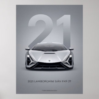 Poster 2021 Lamborghini Sián FKP 37